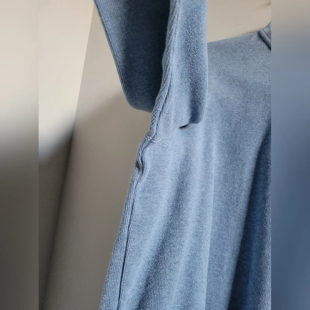 Polo by Ralph Lauren Light Blue Cotton Mock Neck 1/4 Zip Sweater Mens XL - Picture 5 of 9